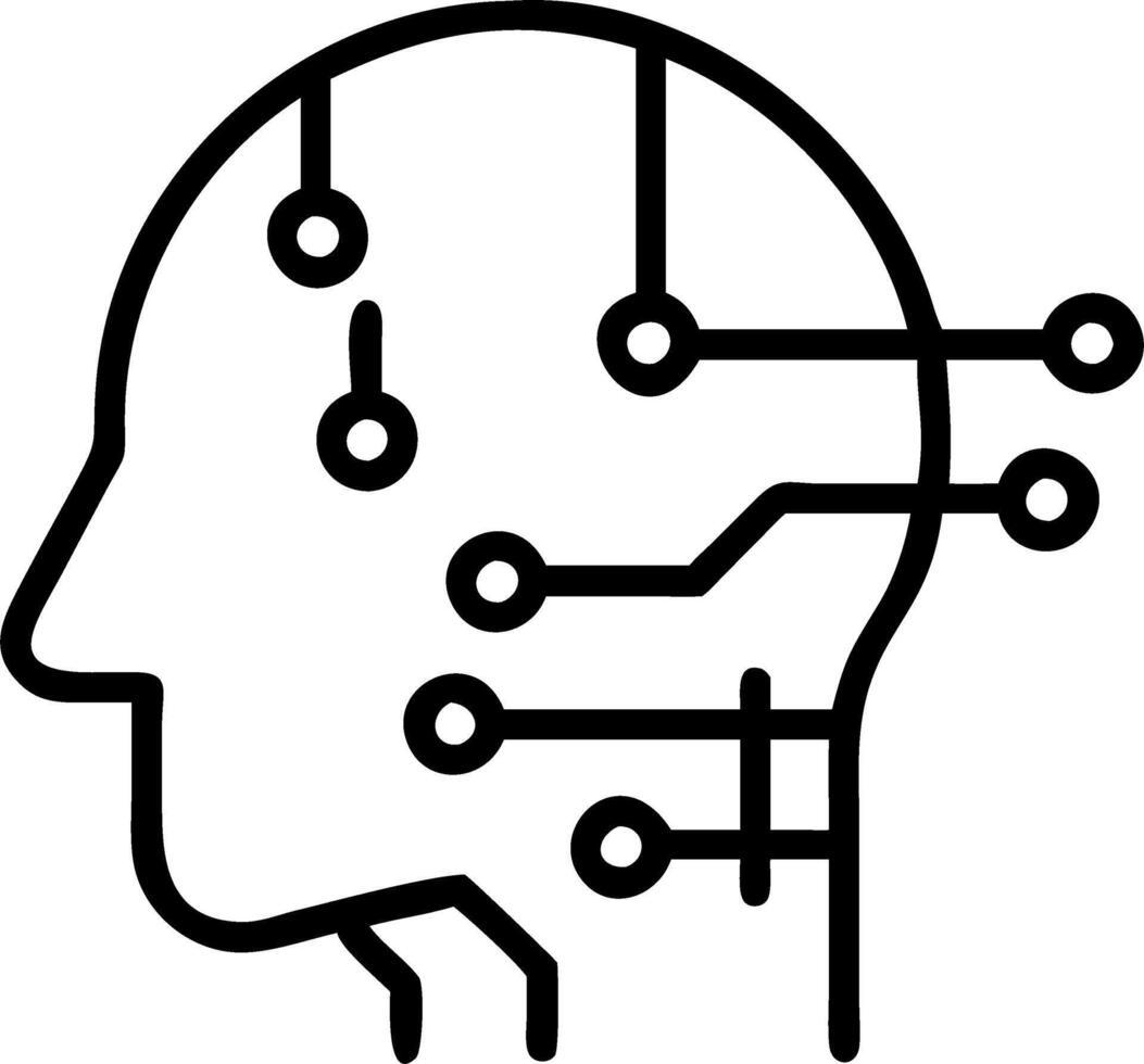 Close up of circuit board forming the shape of a headset with copy space vector