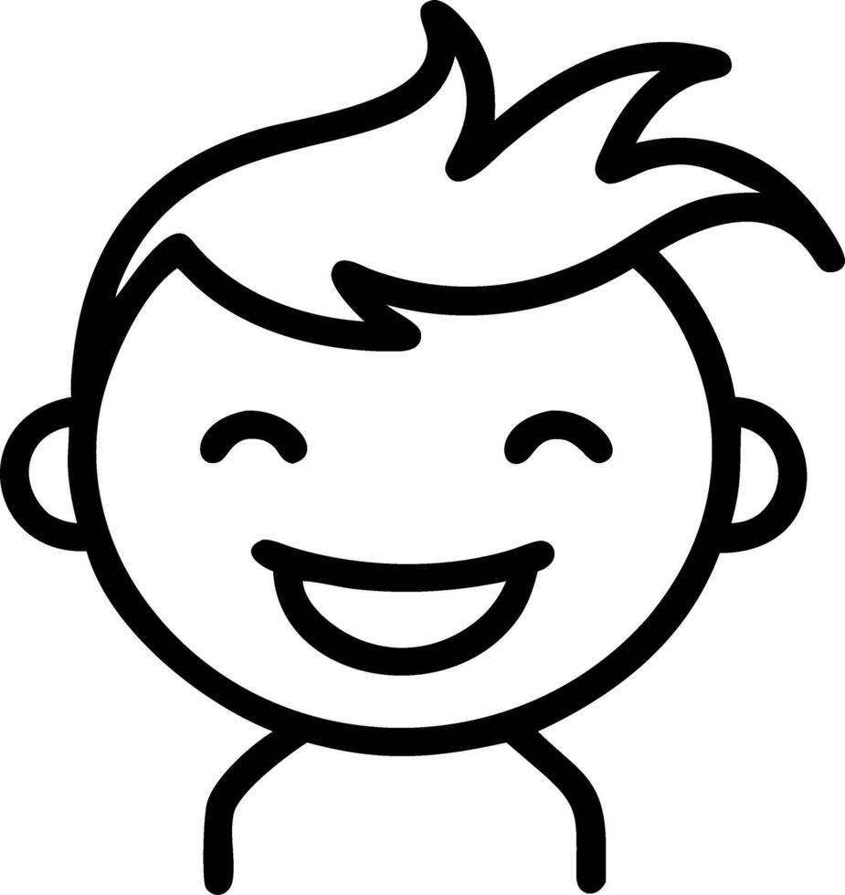 Close up of Child Smile with Windblown Hair at the Beach vector