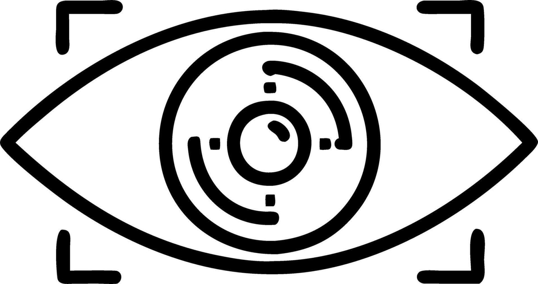 Close up of AI chatbot interface reflecting in human eye with copy space vector