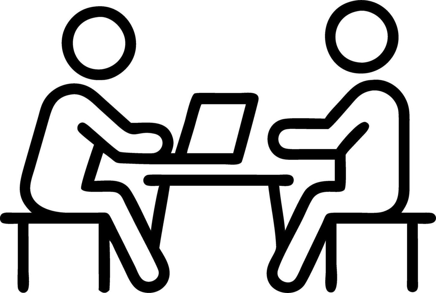 Candid Shot of Student Group Project in a Cafe vector