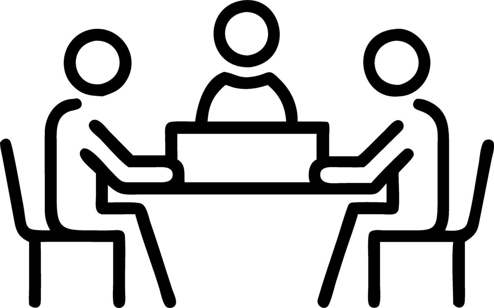 Bokeh Digital Art of Business Meeting in a Modern Cafe vector