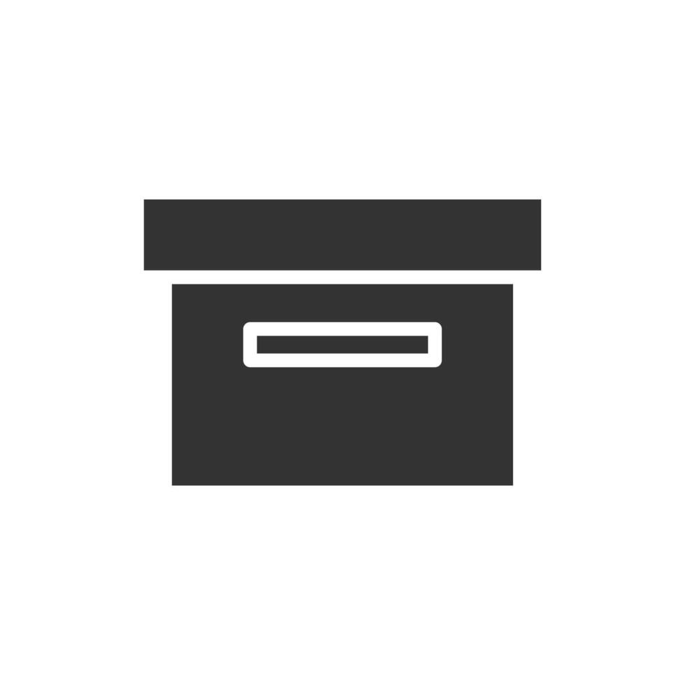 A black box with a white line on it vector