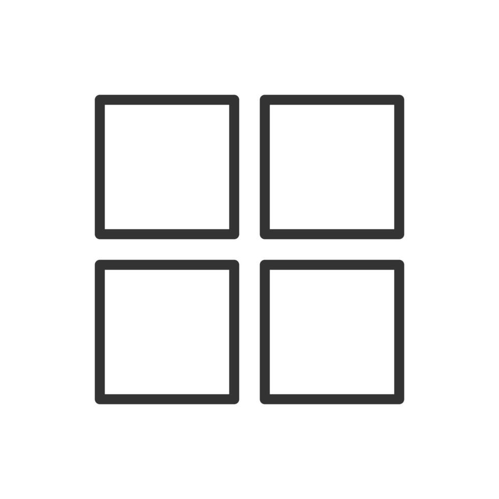 Four square icons on a white background vector