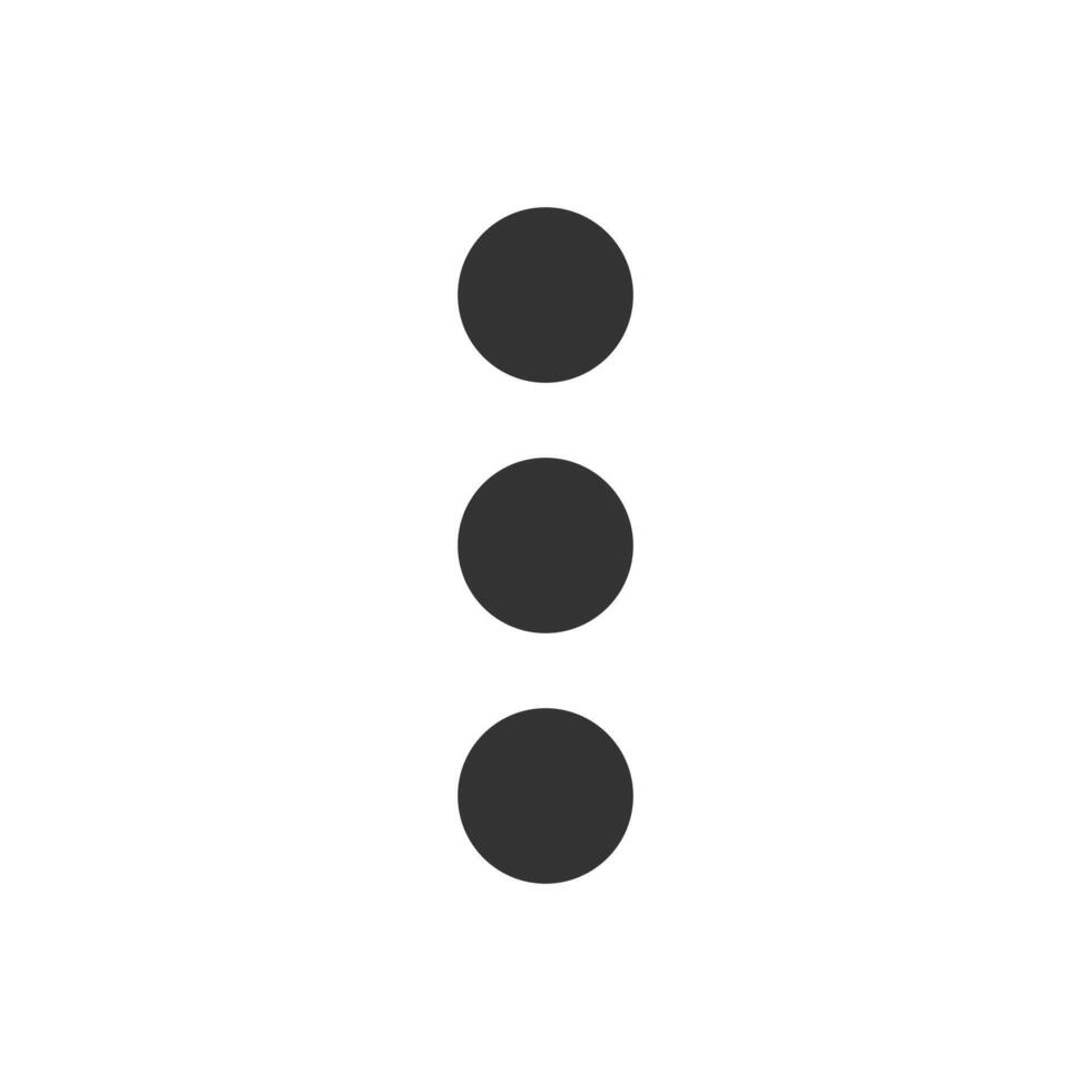 A black and white image of three circles vector