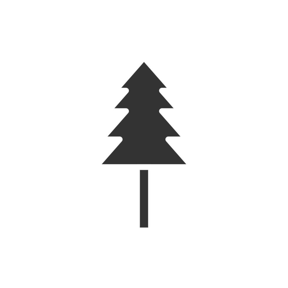 A black and white illustration of a pine tree vector