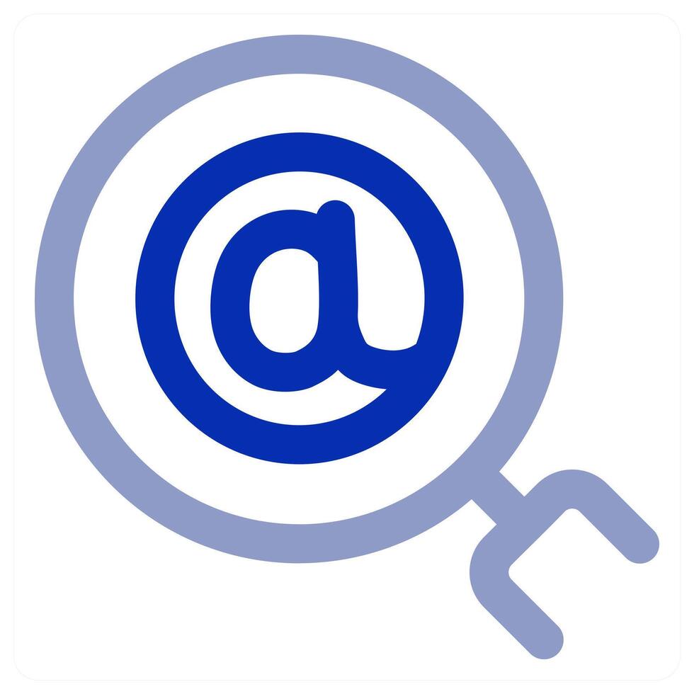 Search Mail icon concept vector