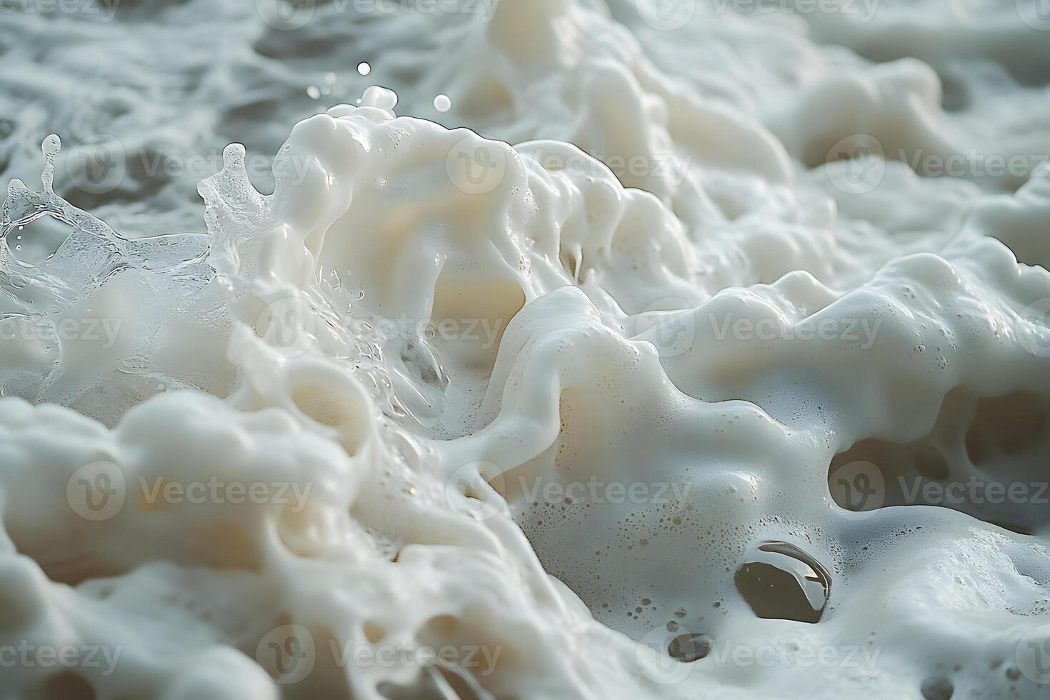 Dynamic Ocean Foam and Waves Texture for Artistic Design and Decor photo