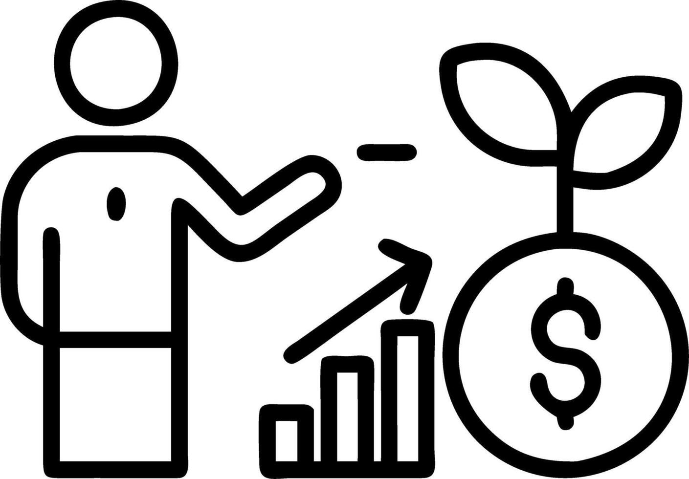 Financial advisor guiding client on green retirement plan with eco chart vector