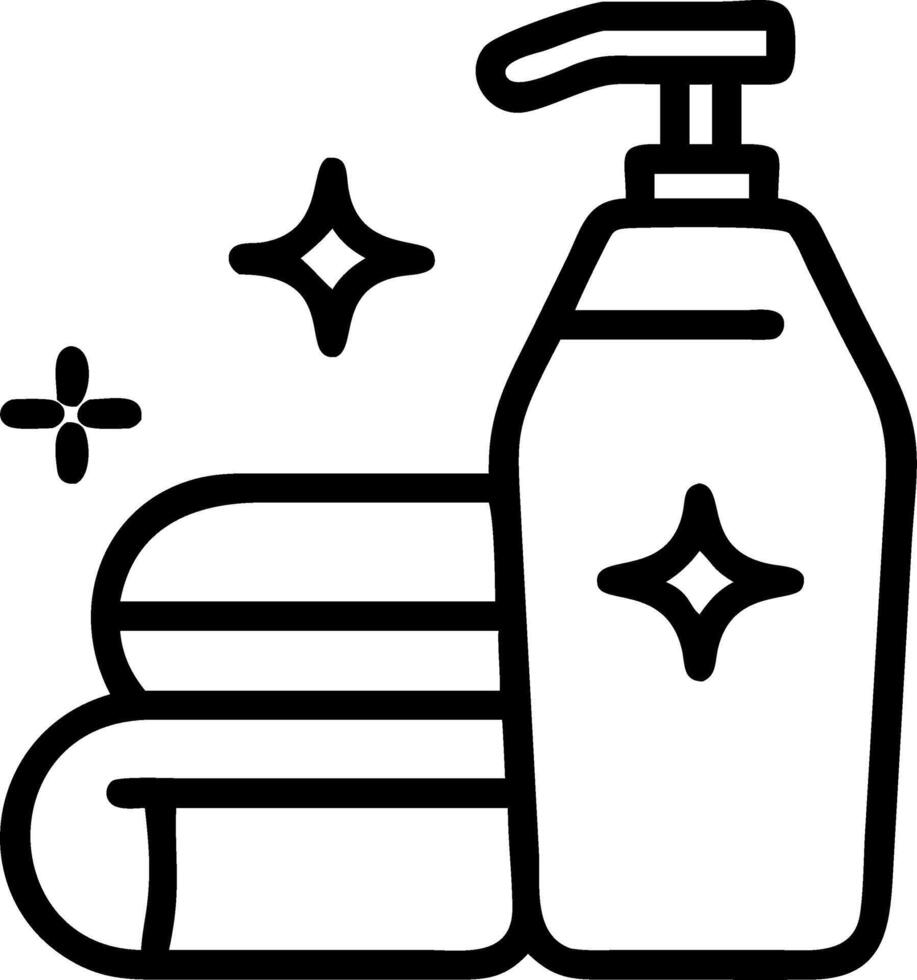 Floating facial cleanser and towel vector