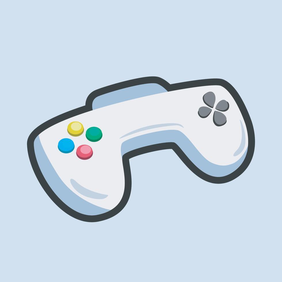 console controller with outline flat design. vector