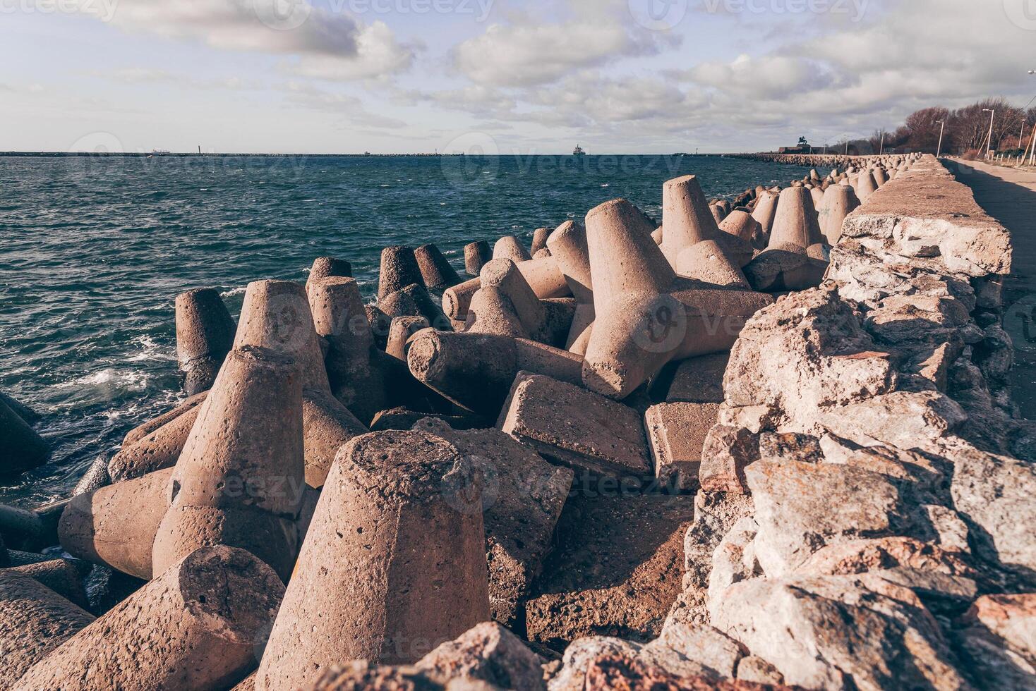 Naval Military Barriers Water Against Ship Attack photo