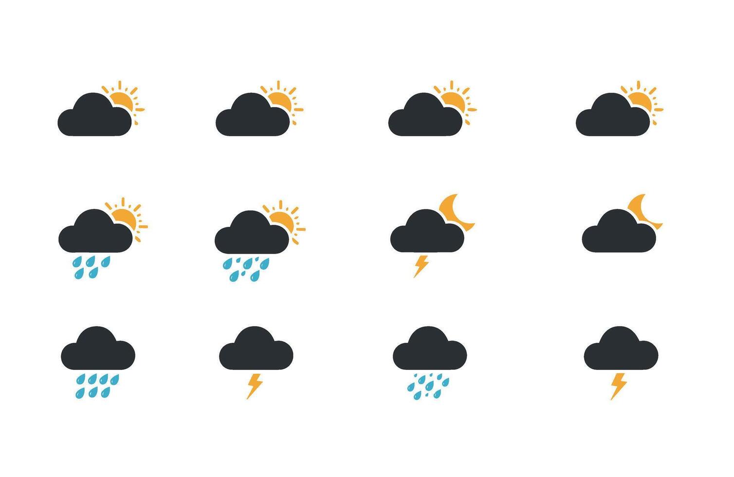 Blue Weather Graphics for Online Stores vector