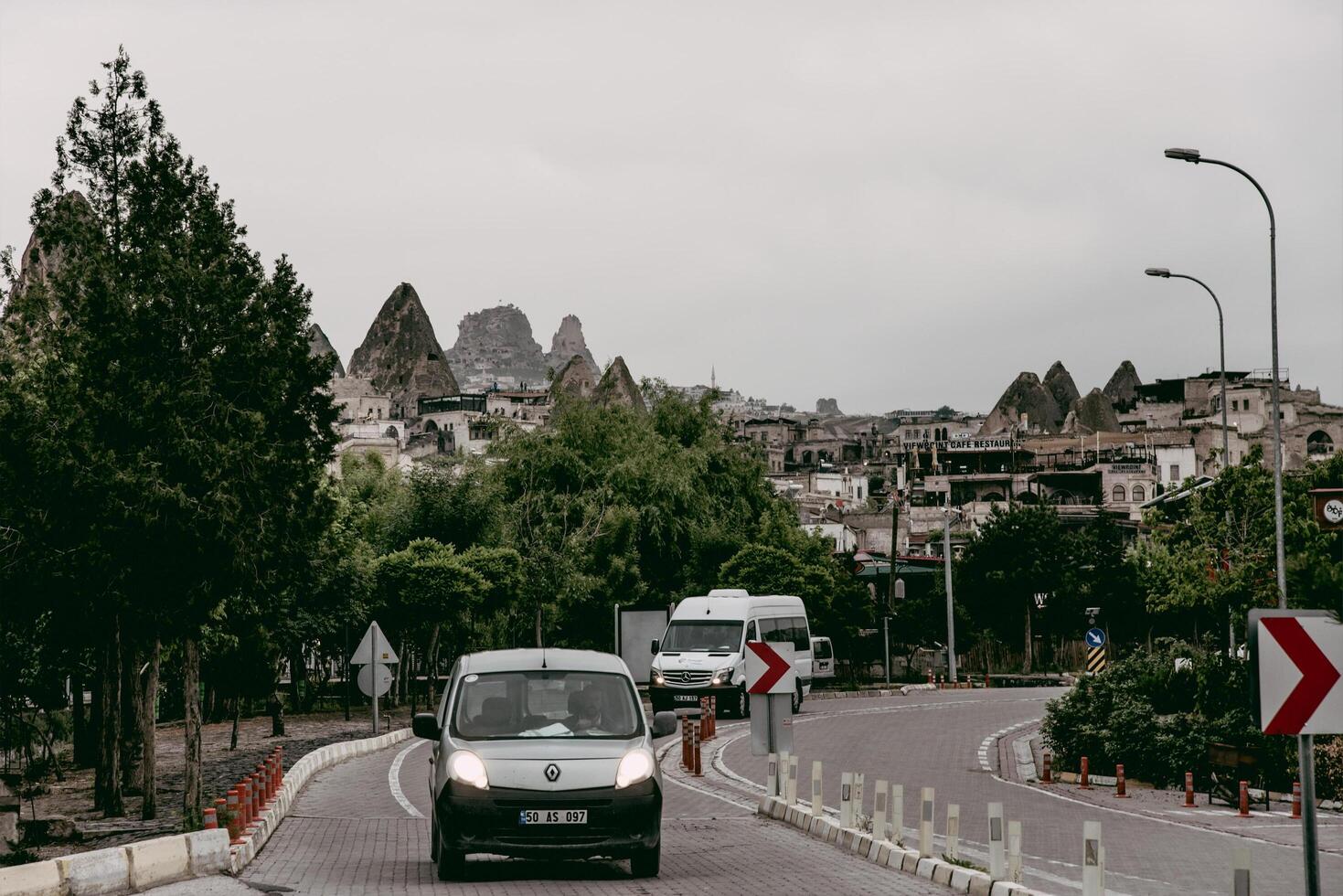 Goreme, Cappadocia, Turkey, May 2018, City nice landscape nice, urban , district panorama photo