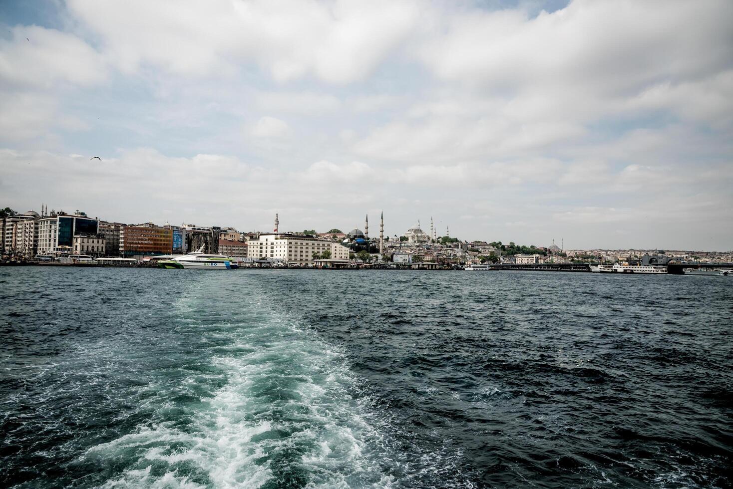 Istanbul, Turkey, May 2018, Residential handsome town buildings, city landscape panorama photo