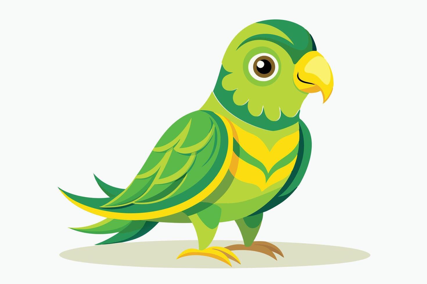 Lime Light Green Parrot's Stand vector