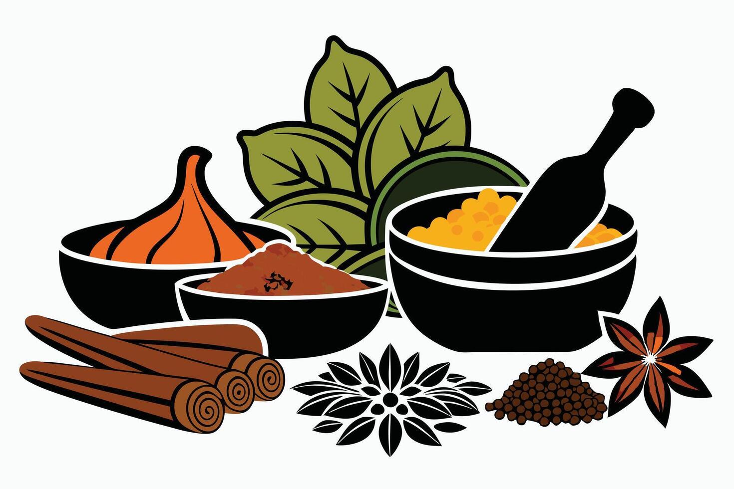 Flavors of India Spice Odyssey vector