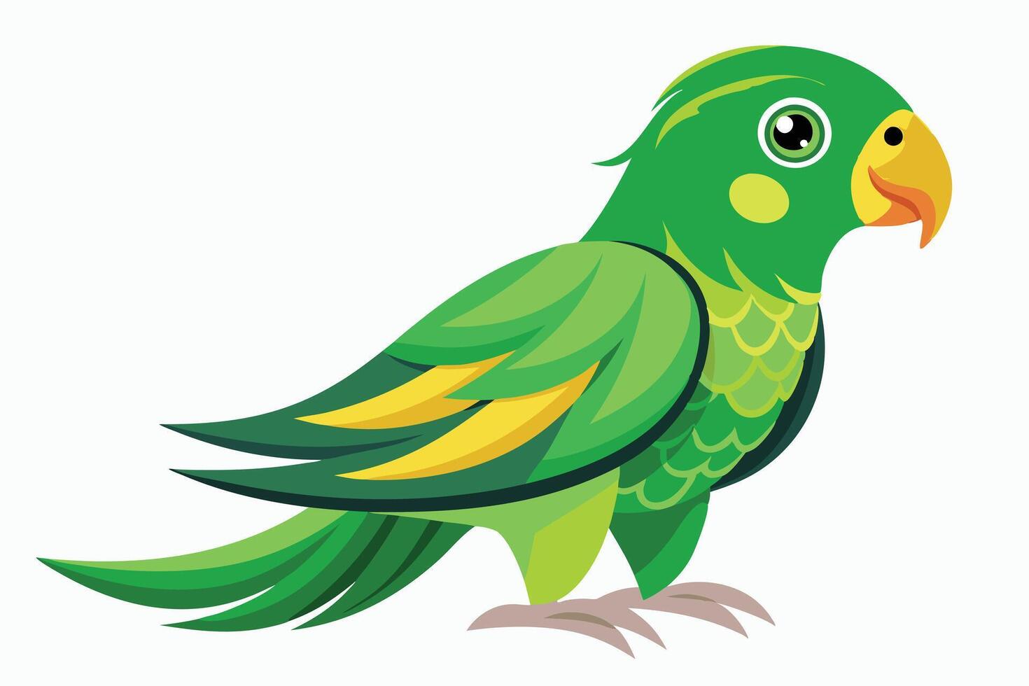 A Lime Light Green Parrot's Stand vector