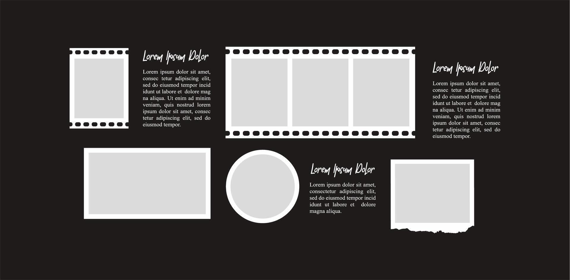 PictureCollage photo effect vector