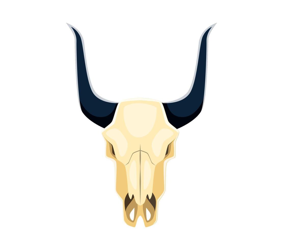 Letter Y as a bull skull cowboy wild west font vector