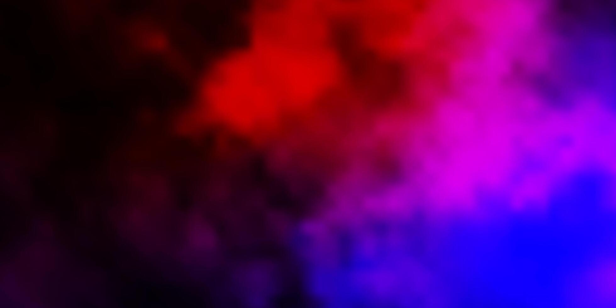 Dark Pink, Red vector backdrop with cumulus.