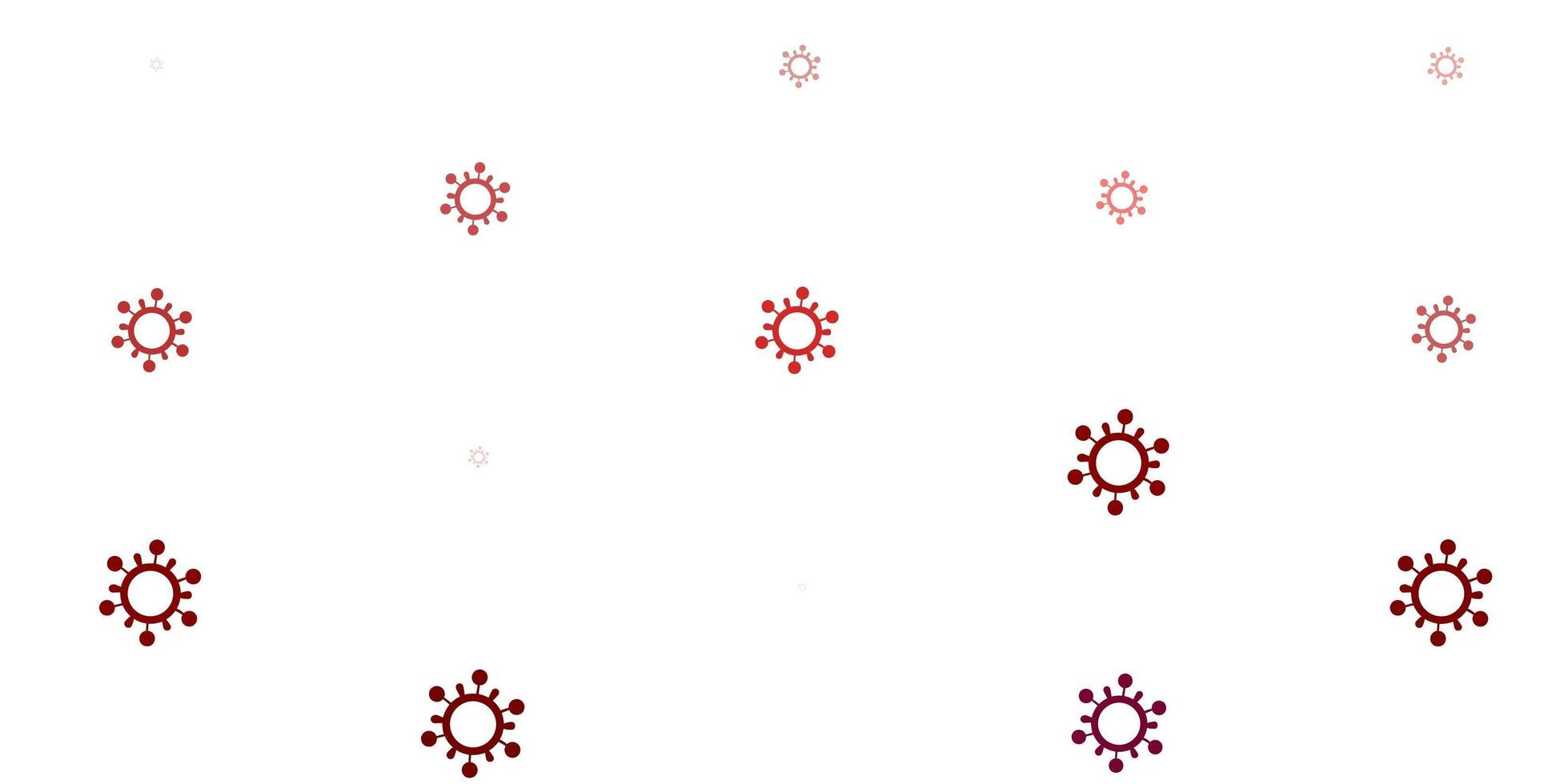 Light Pink, Red vector template with flu signs.