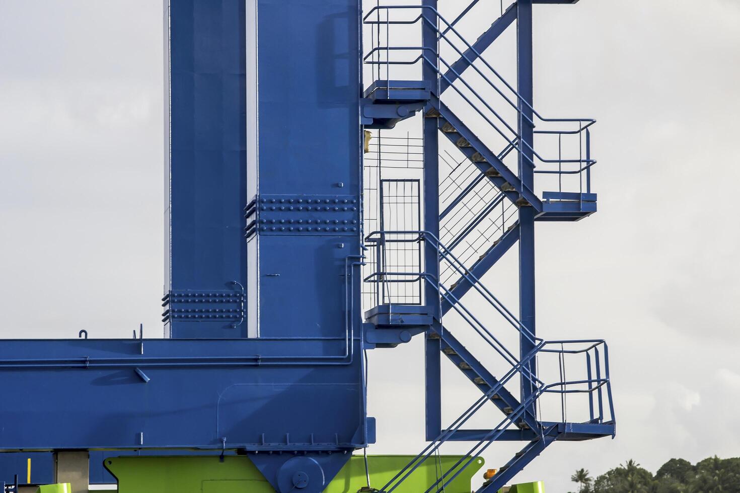 Giant Quay Crane on the port yard photo