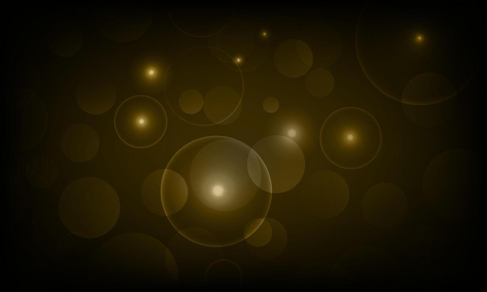 Abstract circle light bokeh dark background. Shiny bright circle bubbles. soft light. vector
