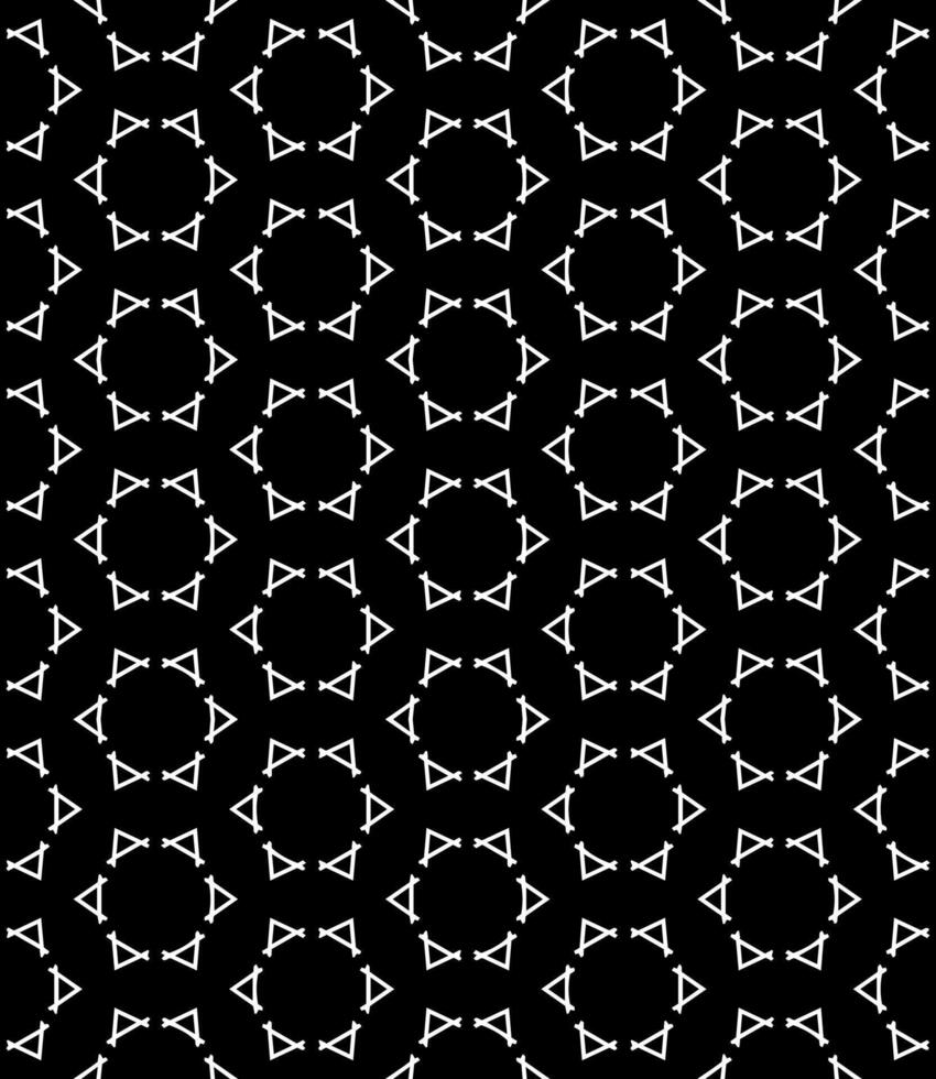 Geometric grayscale pattern creating endless visual rhythm vector