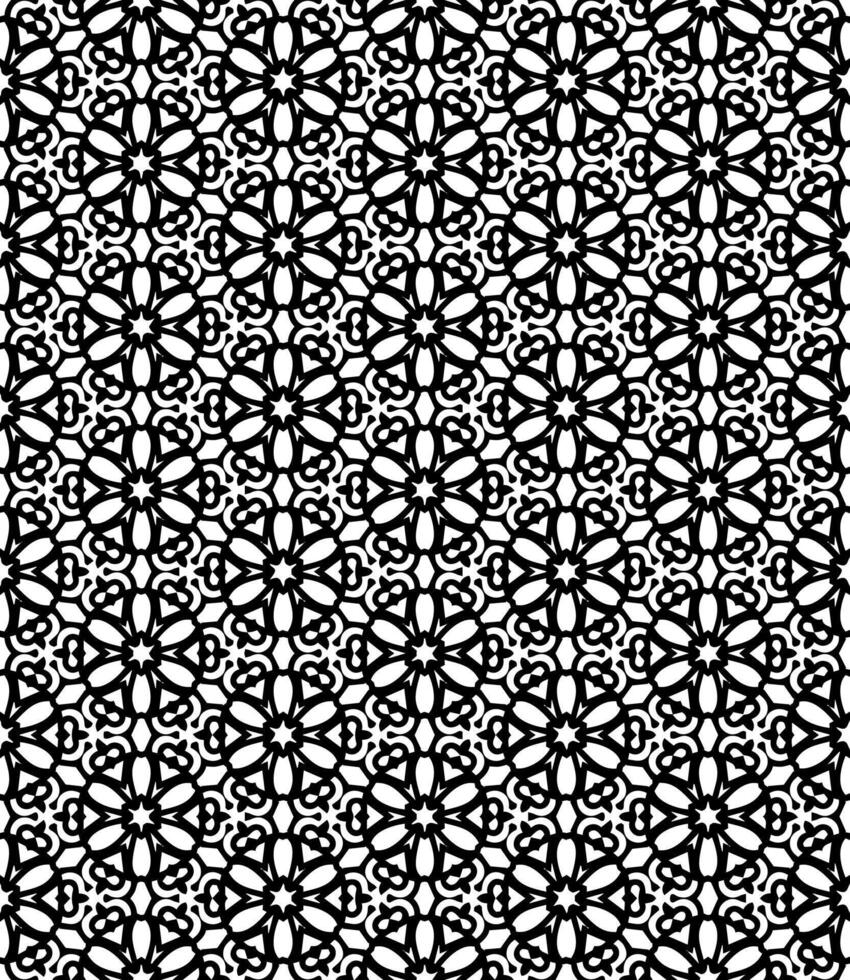 Grayscale geometric design with mosaic influences vector