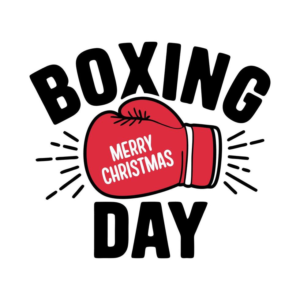 Boxing day logo vector