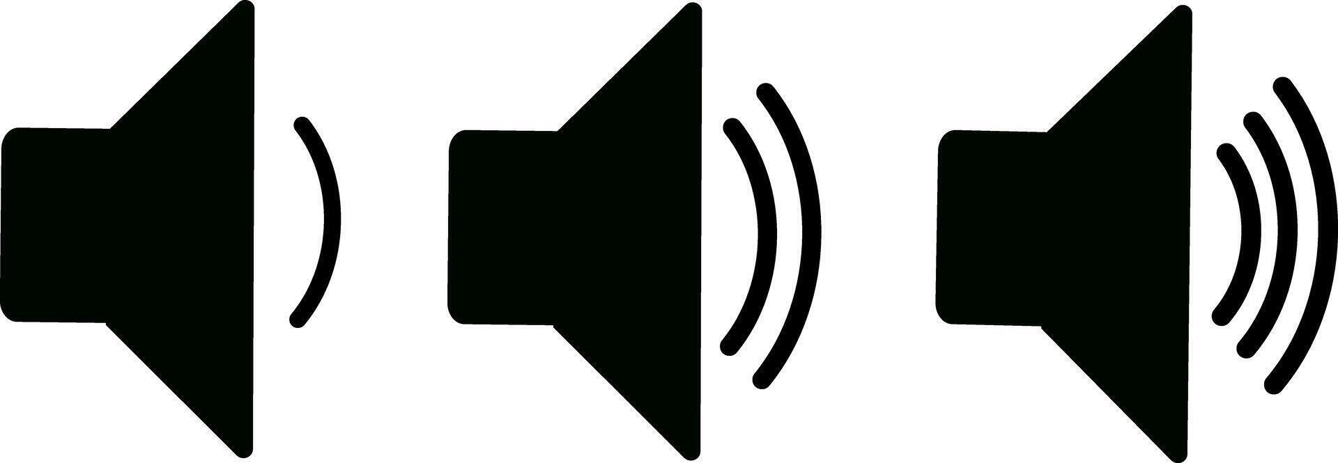 Sound icon, volume symbol, speaker sign, audio volume, icon illustration vector