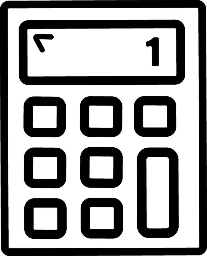 Calculator Icon Plus, minus icon set. Black digital calculator on the top and divide sign vector