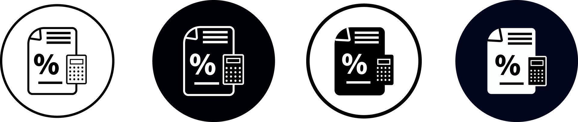 calculator glyph icon set. Checklist, document, note, task, paper, board, pen, calculator, mark, vector