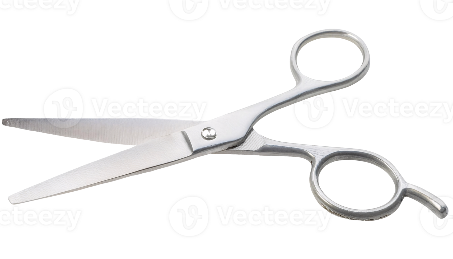 professional stainless steel scissors, sharp precision cutting tool, barber shears, isolated background png