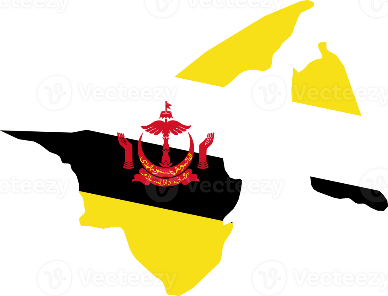 Brunei fills with flag transparent map png