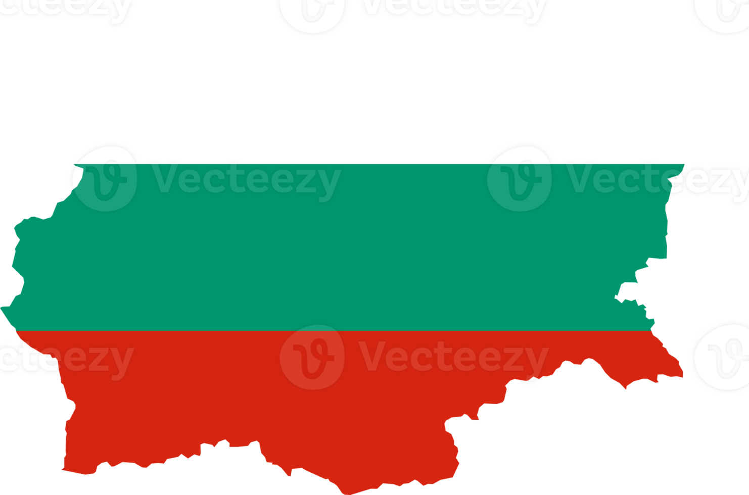 Bulgaria fills with flag transparent map png