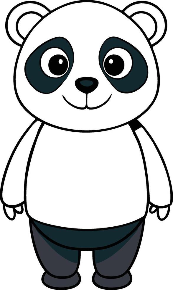 Cartoon cute Panda illustration vector