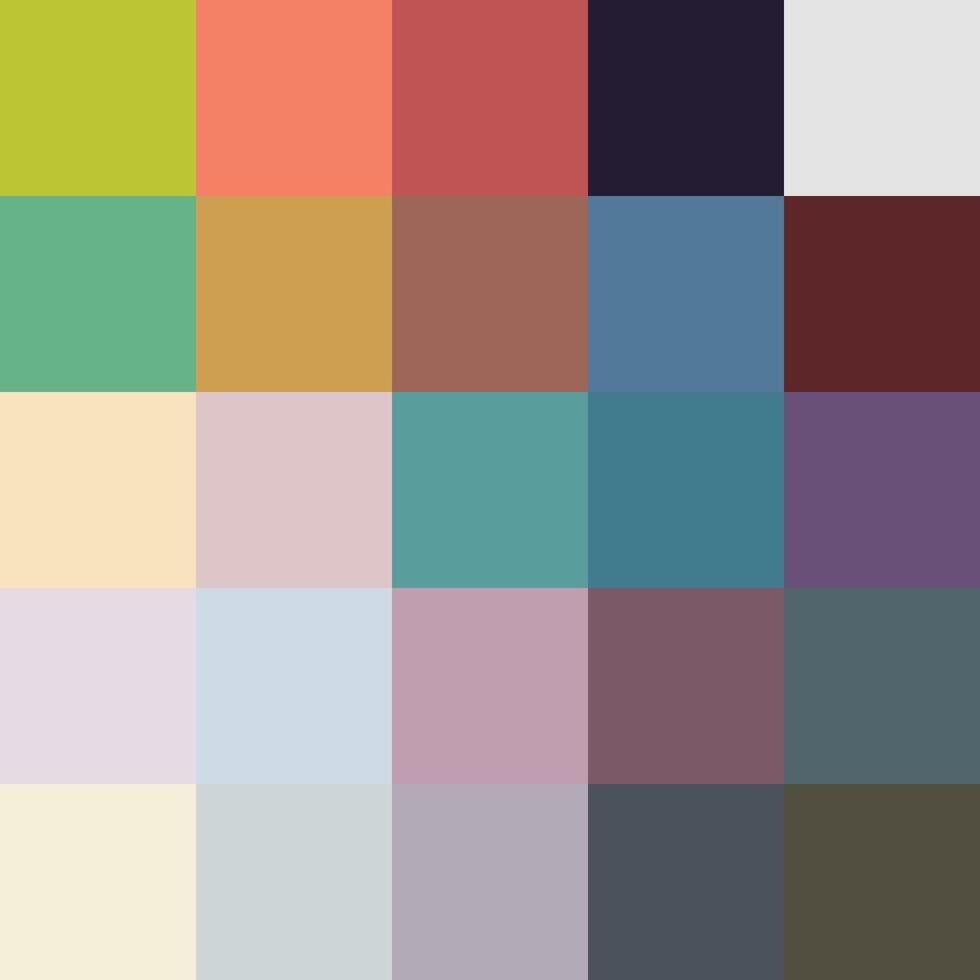 Newest Trendy Color Palette Swatches vector