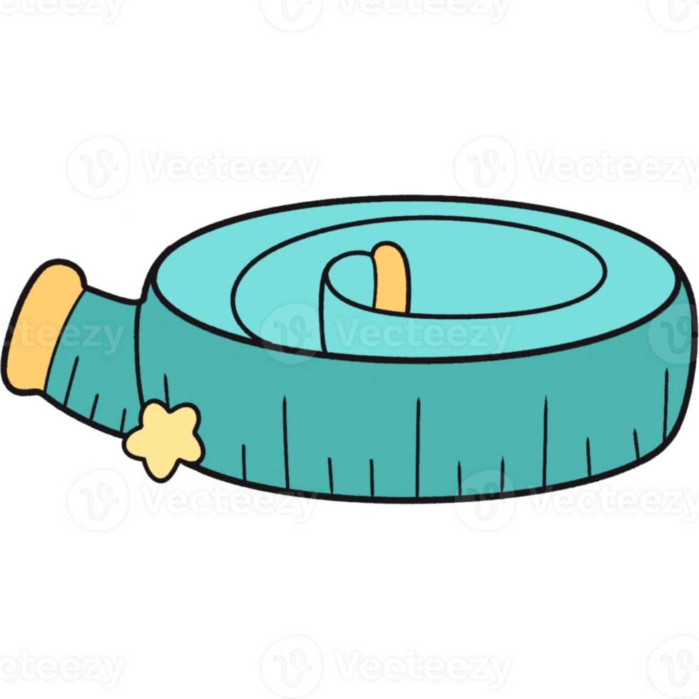 The illustration of a measuring tape png