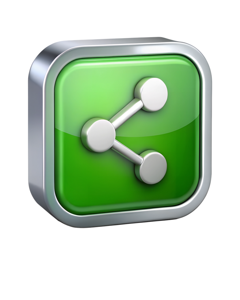 3d share icon image png