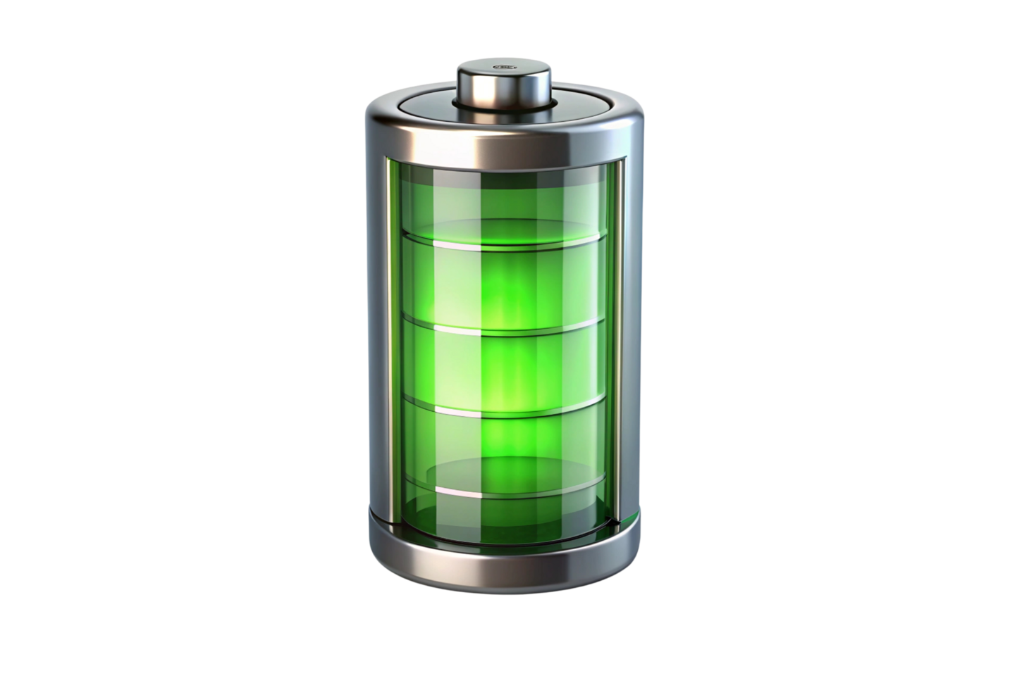 battery with green light on it png