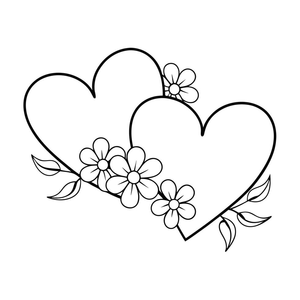 Black and White Flower Silhouette Design Patterns vector
