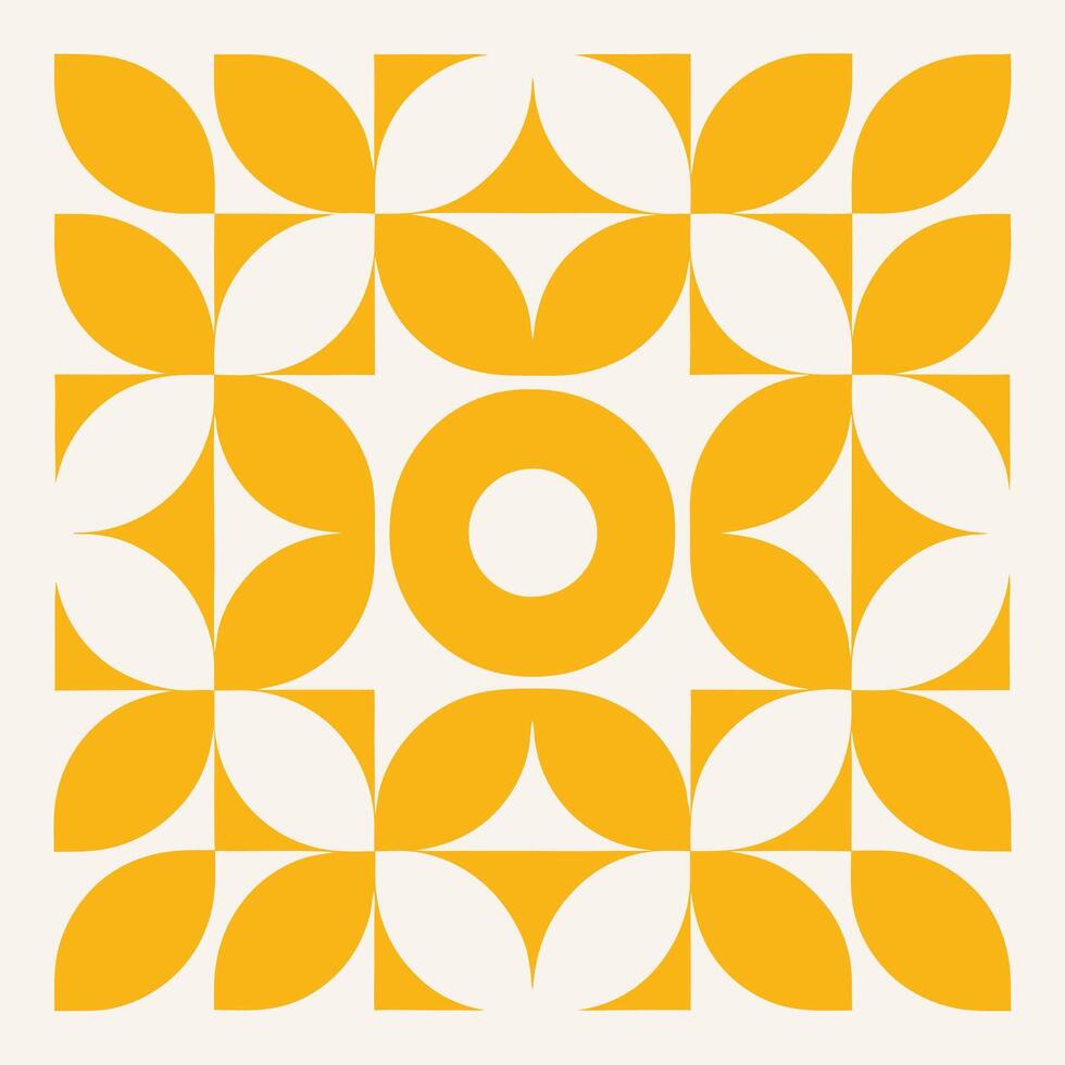 Chic Abstract Pattern Geometric Coloring Shapes Illustration vector