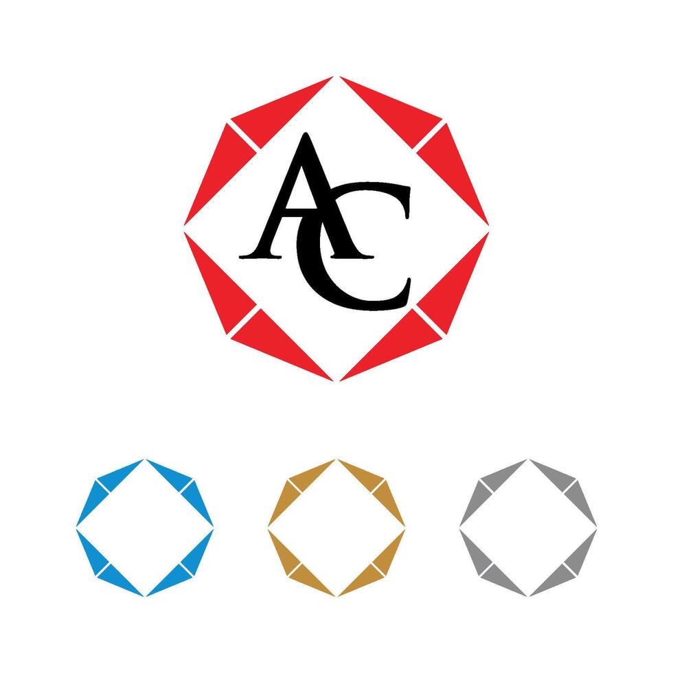 A C letter Initial with Frame Logo Template Illustration Design. EPS 10. vector