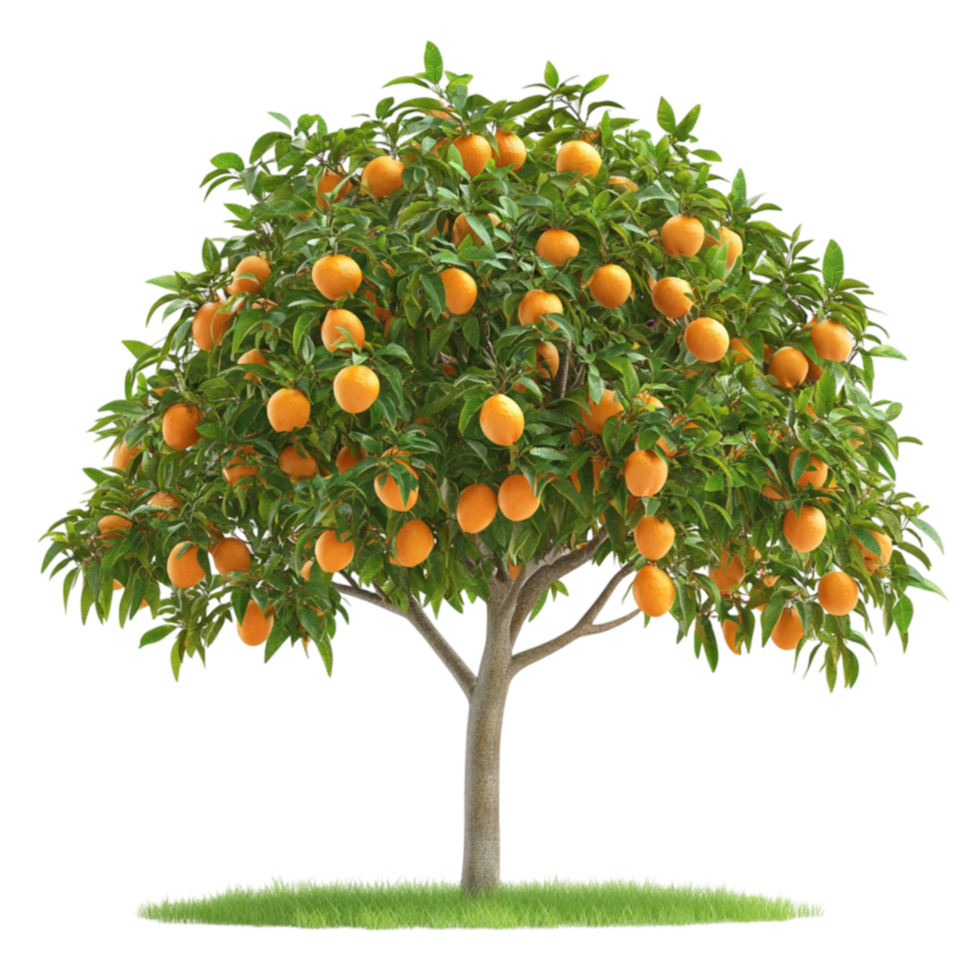 Orange Tree with Ripe Citrus Fruit png