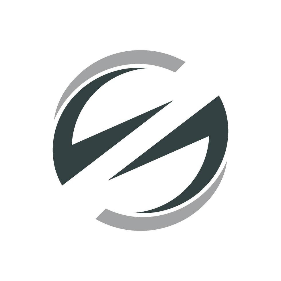 S Letter Circle Logo Template Illustration Design. EPS 10. vector