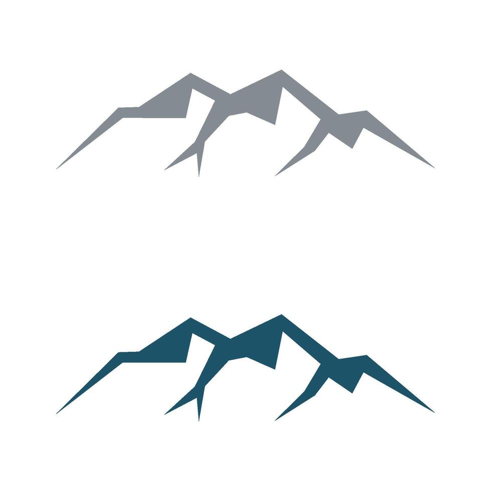 Set Mountain line Logo Template Illustration Design. EPS 10. vector