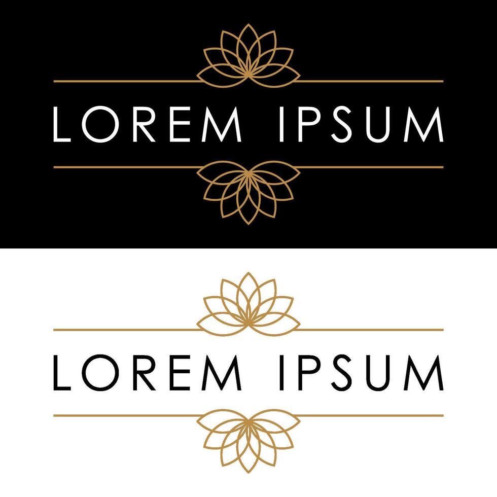 Ornamental Flower Design Template Illustration Design. EPS 10. vector