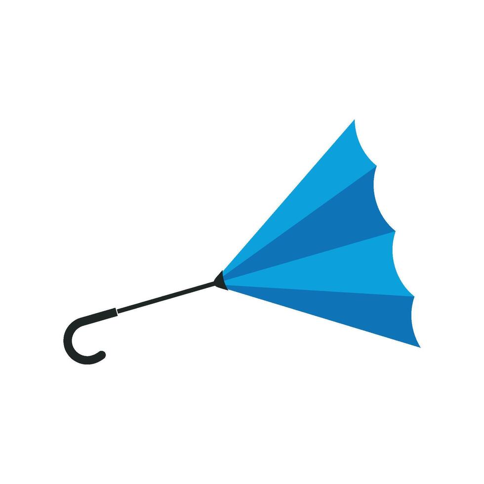Blue Fake Umbrella icon Illustration Design. EPS 10. vector