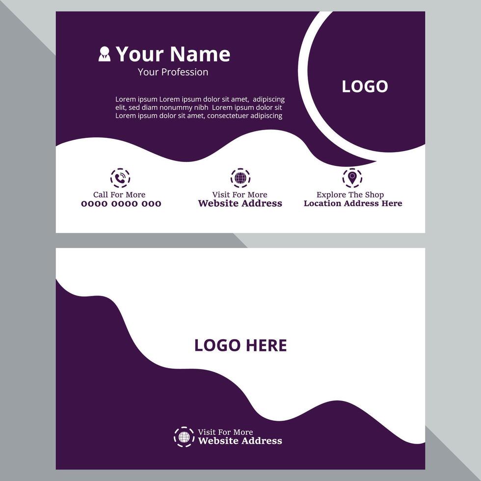 Corporate and Professional Business Card vector